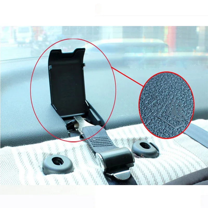 LATCH Toptether Fixed Belt Connector Interface Hooking Connection For Child Baby Car Safety Seat With Silver Strengthen Hook