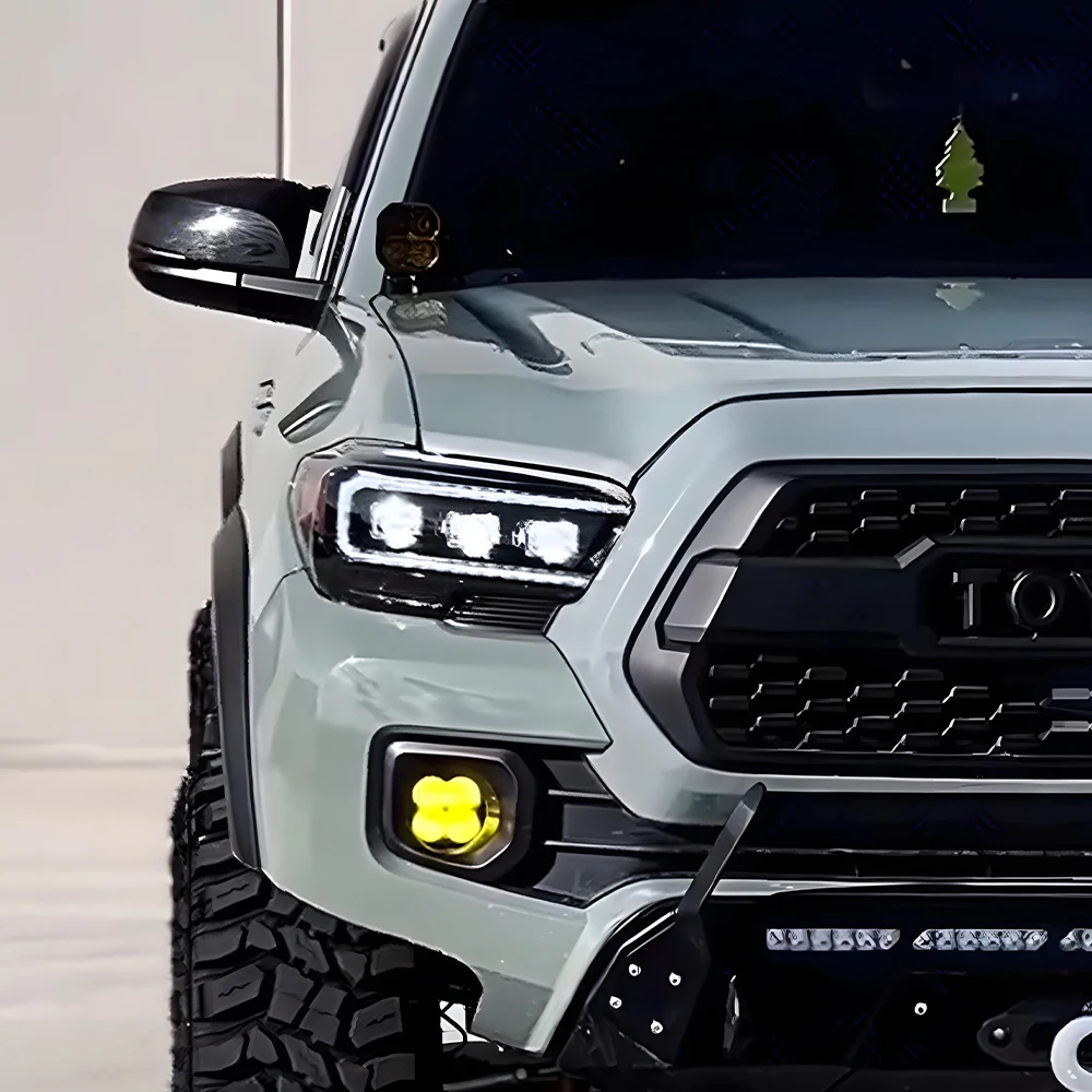 2016-2019 For Toyota Tacoma LED Auto Headlight Projector Assembly Car Front Lamps Three Dynamic Turn Lens Accessories Upgrade