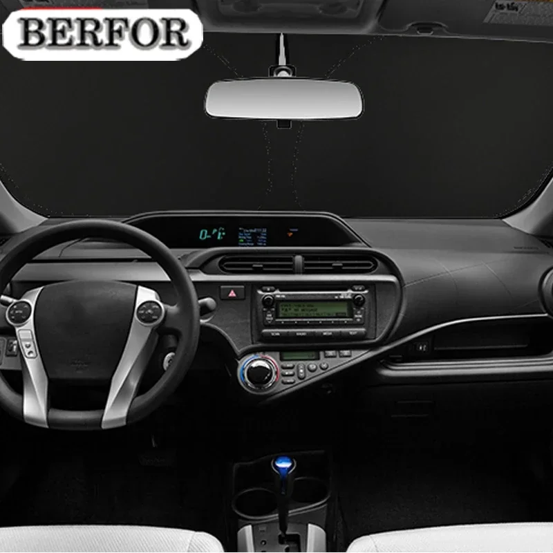 

For Toyota Prius C 2012-2023 Car Styling Nano-Insulat Windshield Sunshade Front Window Sun Shade Visor Auto Interior Accessories