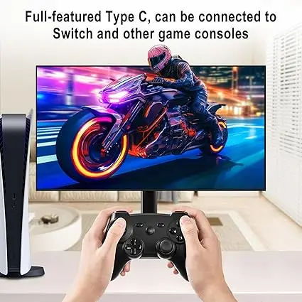 Floor Stand Smart TV on Wheels LED White Full HD LCD Touch Screen Portable English TV