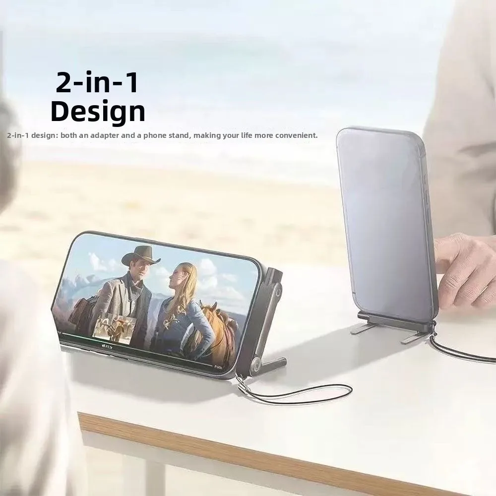 Portable 360° Rotating Super-fast Charging Bracket Detachable Foldable Charging Cable Adapter Cable Stand