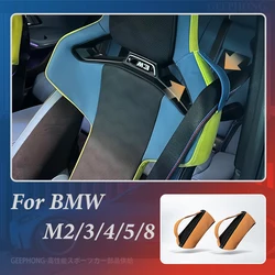 For BMW M2 M3 M4 M5 M8 G80 G81 G82 G83 G87 Car Accessories Interior Carbon Bucket Seat Bolster Genuine Leather Protector