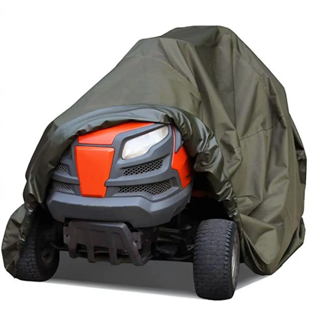 Protective Lawn Mower Cover 210D Oxford Fabric Waterproof Dust Shield For Garden Tractor Outdoor Equipment Maintenance
