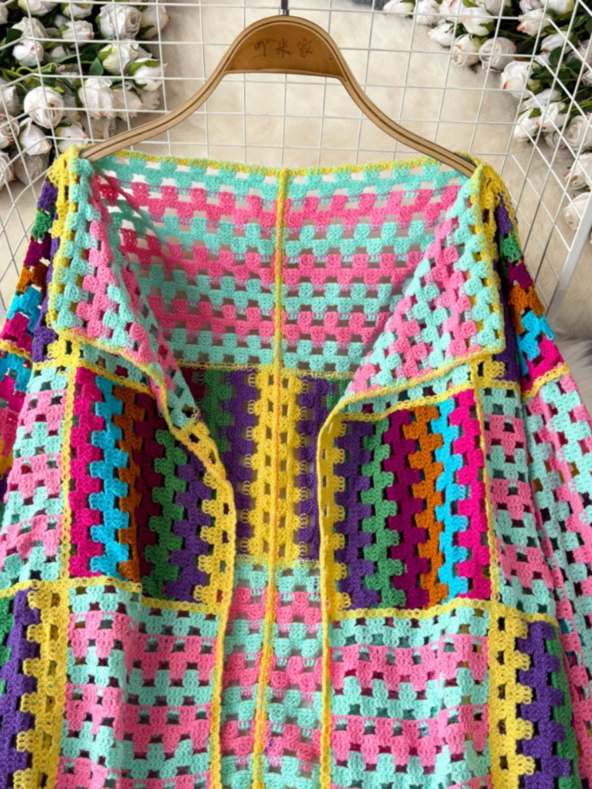 Women's Crochet Cardigan Open Front Openwork Knit Sweater Jacket Cardi Female Summer Boho Beach Vacation Outfit