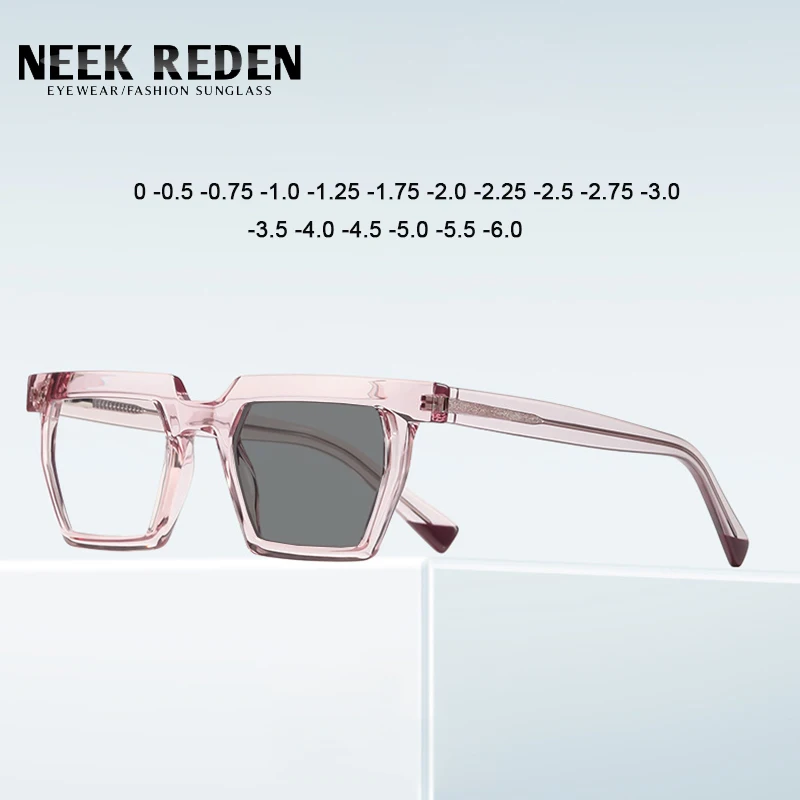 

Retro Leopard Black Photochromic Myopia Glasses Women TR90 Square Nearsighted Glasses -0.5 -1.75 -2.25 -3.0 -3.25 -4.0 -4.5 -5.0