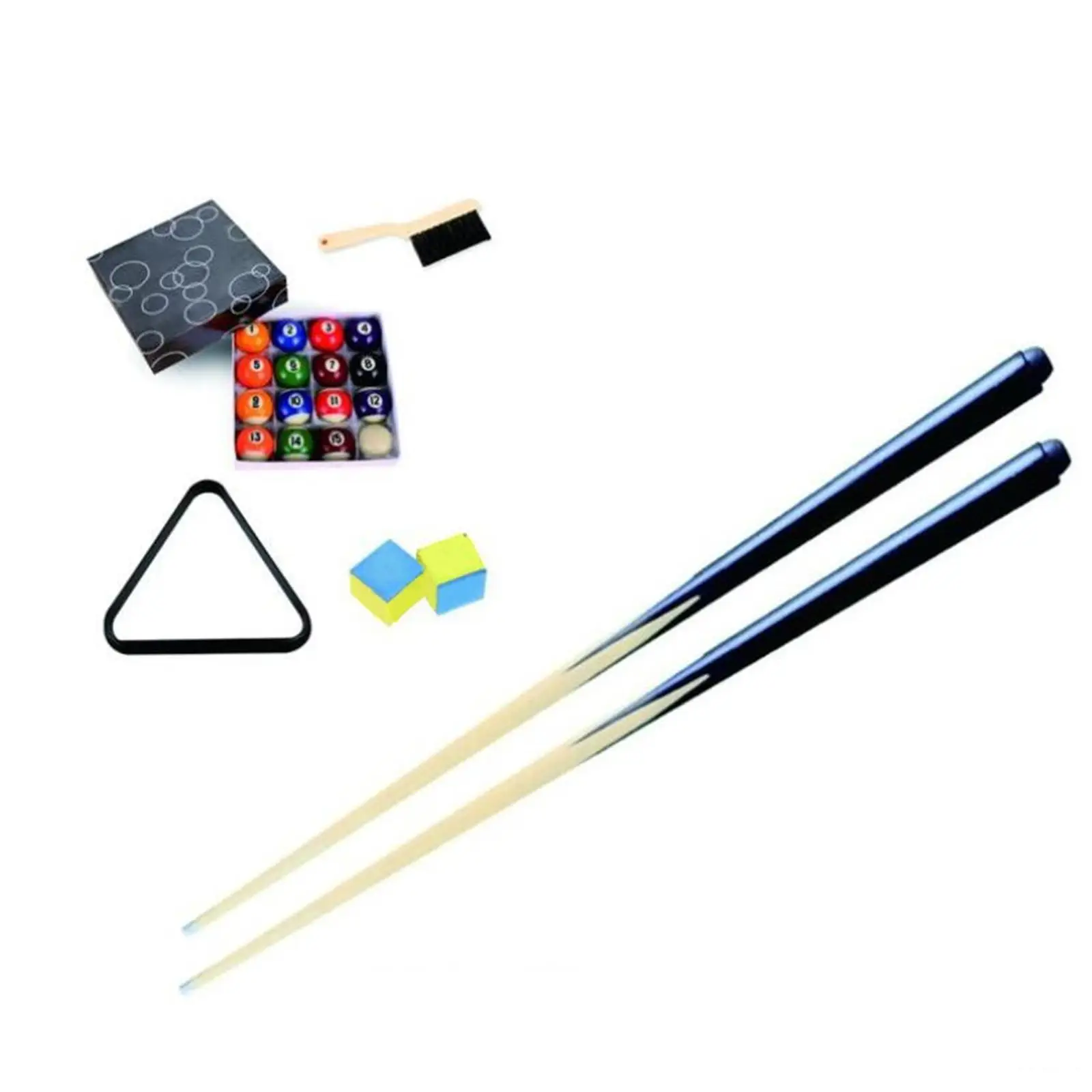 

Billiards Game Mini Tabletop Pool Set 2 Billiard Cues Leisure Interactive Toy Desk Playroom Bar Desktop Snooker Game Balls