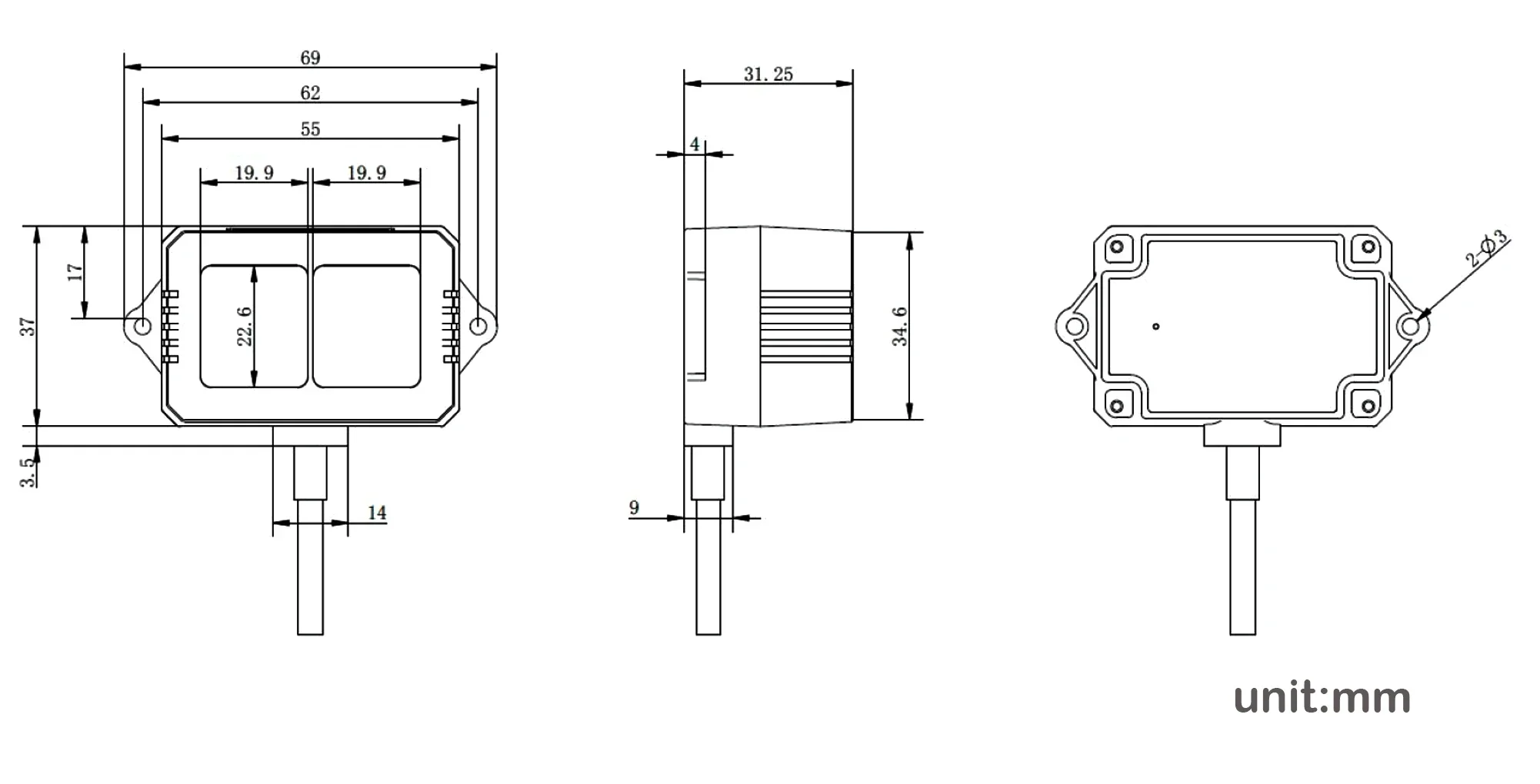 LIDAR-センサーモジュール,40m,ip65,中距離,シングルポイント距離計,pixhawk,arduino,DIY用モジュール,Benewake-TF02-i