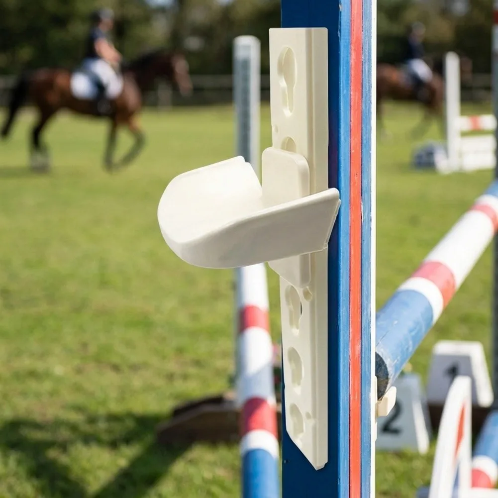 Competition Jump Holder For Horses Equestrian Training Pole Clip Horse Jump Cup Easy Installation High-strength Plastic