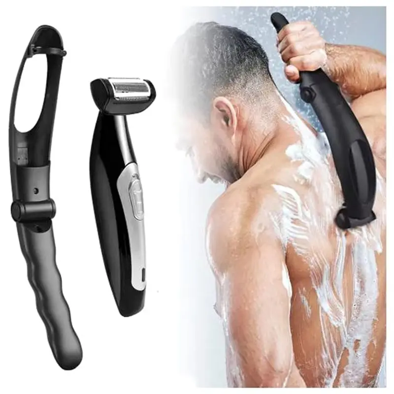[NEW!A24P】 Back Face Shaver For Men For Men Body Painless Pain Relief Hair Remover Epilator Long Handle Portable Back Shavers
