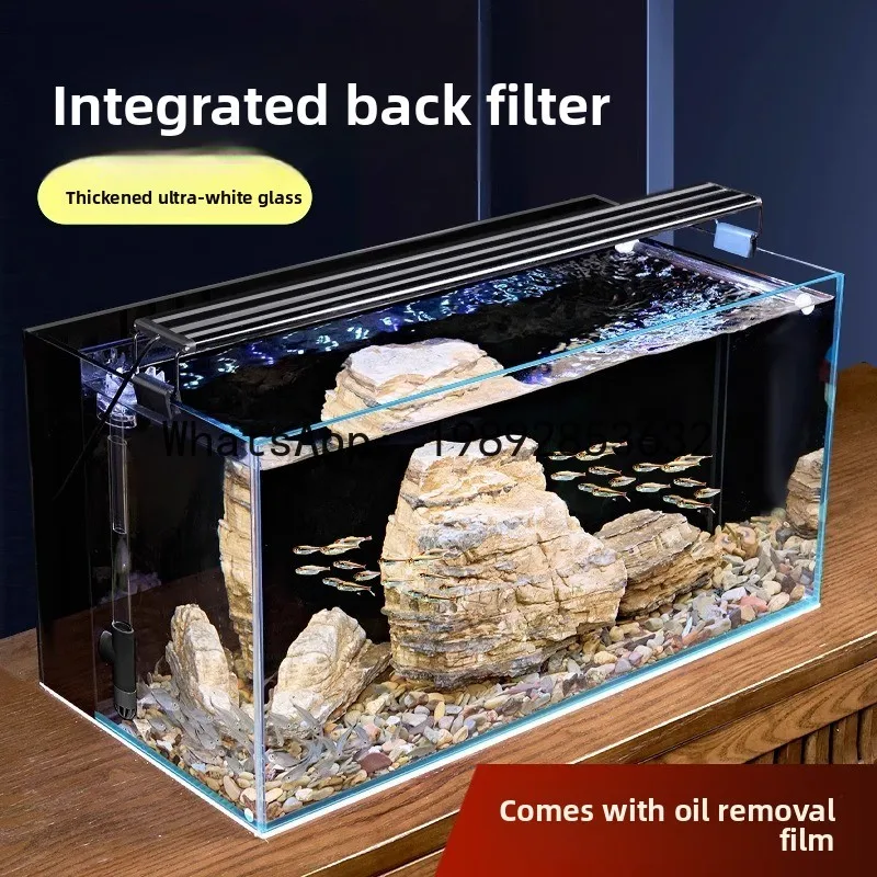 CZ Ecological Integrated Back Filter Self-Circulating No Water Change Needed Fish Tank Living Room Desktop Small Goldfish Tank