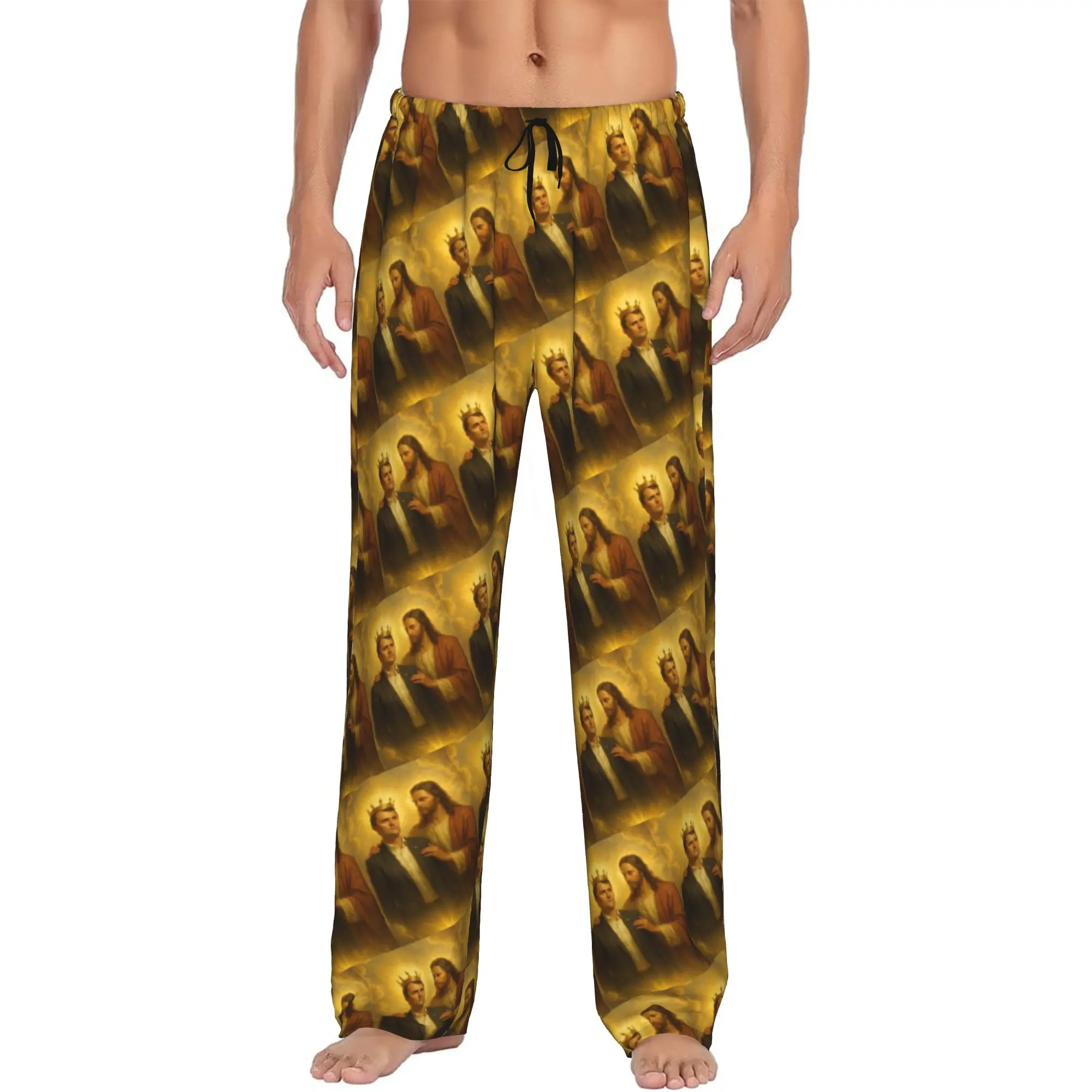 

Custom Printed C-Charlie Funny K-Kirk Pajama Pants Men Sleep Sleepwear Bottoms with Pockets