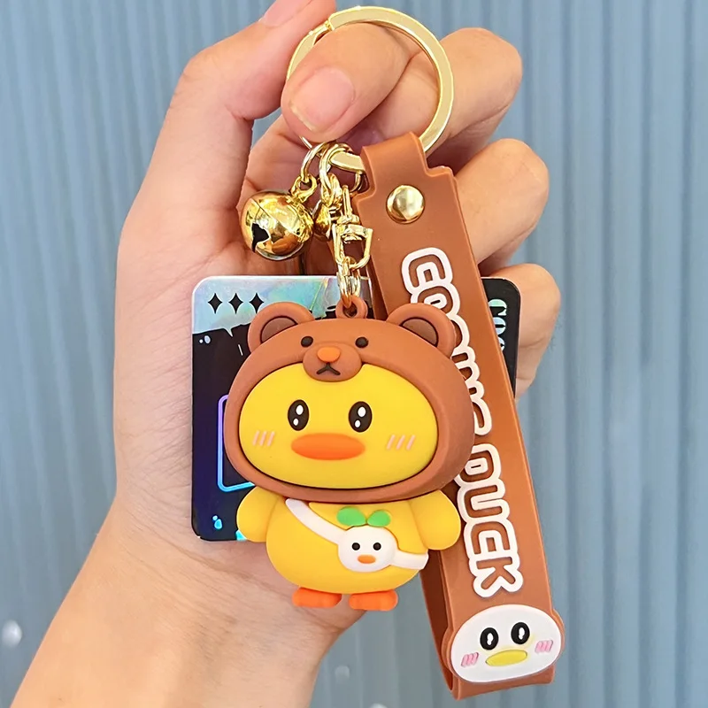 Cuckoo Duck Cute Toy Bag Pendant Cartoon Key Chain Silicone Couple Small Gift Exquisite Car Key Chain