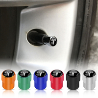 4Pcs Alloy Car Valve Cap Wheel Valves Dust Cover Tire Accessories For Tesla Model 3 Model S Model X Model Y Cybertruck Roadster