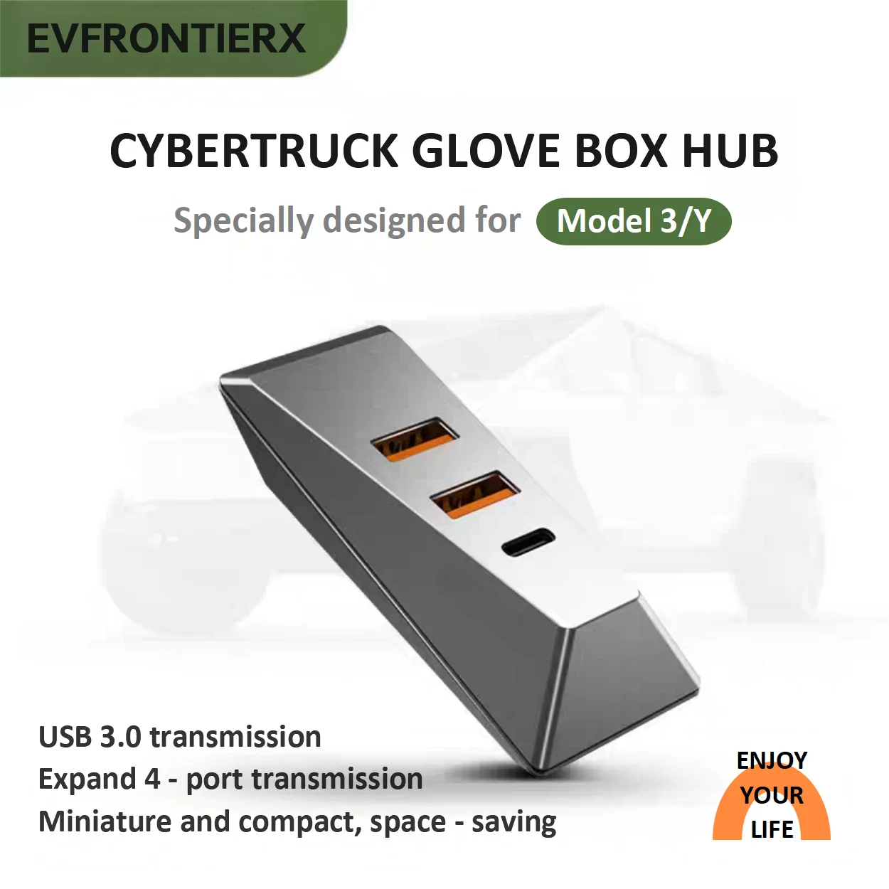 

USB-концентратор Glovebox для Tesla Model 3/Y/3 Highland/Y Juniper 21+ Cyber HUB Type-C, цифровой разветвитель, док-станция, передача данных