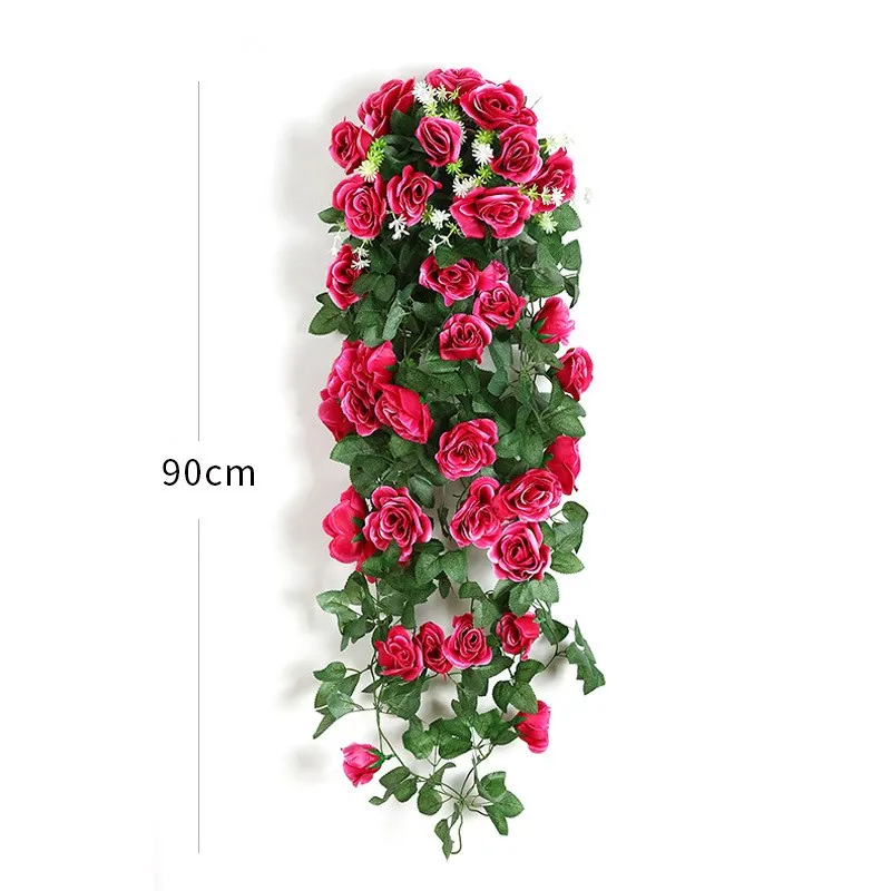 Kunstbloemen Rotan Nepplanten Wijnstok Decoratie Muuropknoping Rozen Home Decor Accessoires Bruiloft Decoratieve Krans