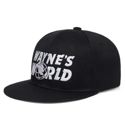 Unisex Wayne's World Haftowane czapki hip-hopowe Wiosna Jesień Outdoor Regulowane codzienne czapki z daszkiem Kapelusz z filtrem przeciwsłonecznym