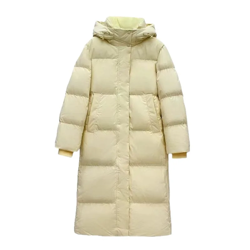 2026 New Winter Mid to Long Length Thickened Loose Korean Edition Women's down cotton coat