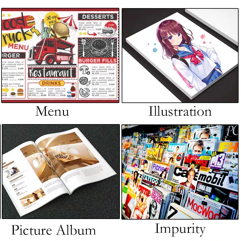 A4 25/50Pcs Double Side Glossy Inkjet Coated Paper 120/160/200/240/300G For Making Menu Cover Brochures Photo Picture Album Card