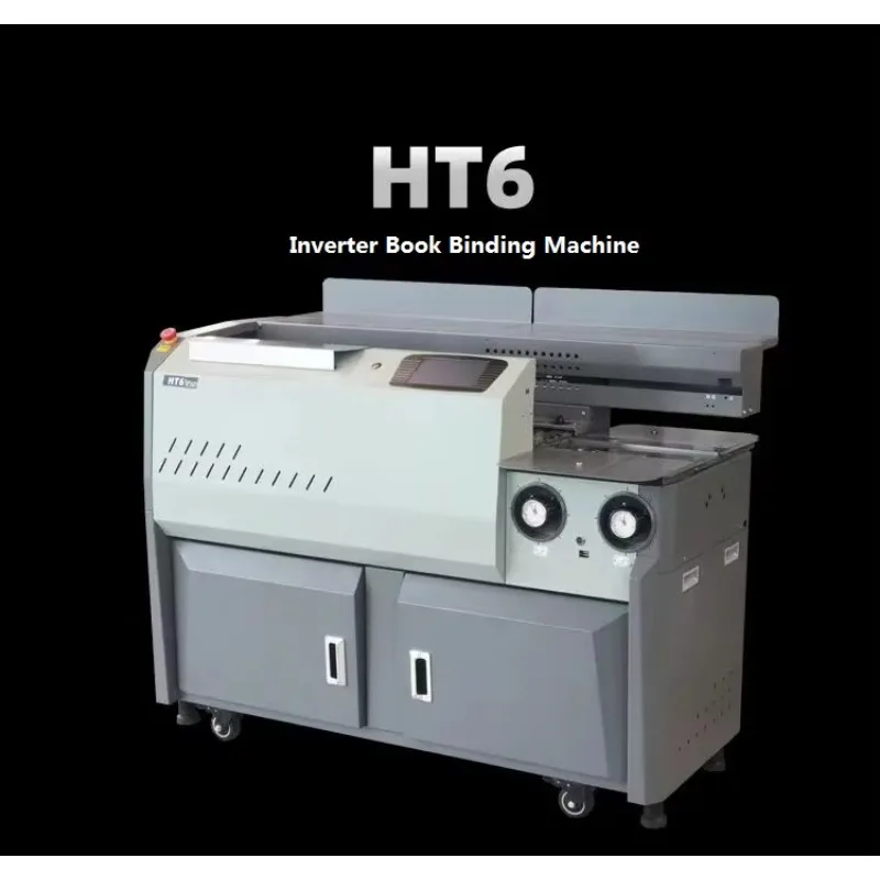 Automatic Hot Melt Glue Binder A3 A4 Large Three Rollers Variable Frequency for Document Book Coated Paper Binding