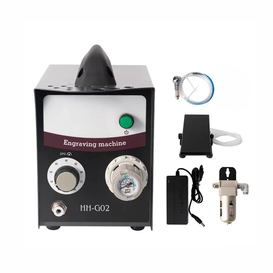 

-forHH-G02 Jewelry Pneumatic Engraving Machine Desktop single-head Engraving Jewelry Gold And Silver Hand Engraving Machine