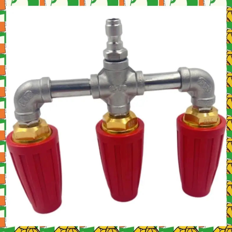 

Профессиональный инструмент, вращающаяся насадка, тройная насадка, мойка высокого давления, запасной наконечник для чистки окон на палубе, автомойки