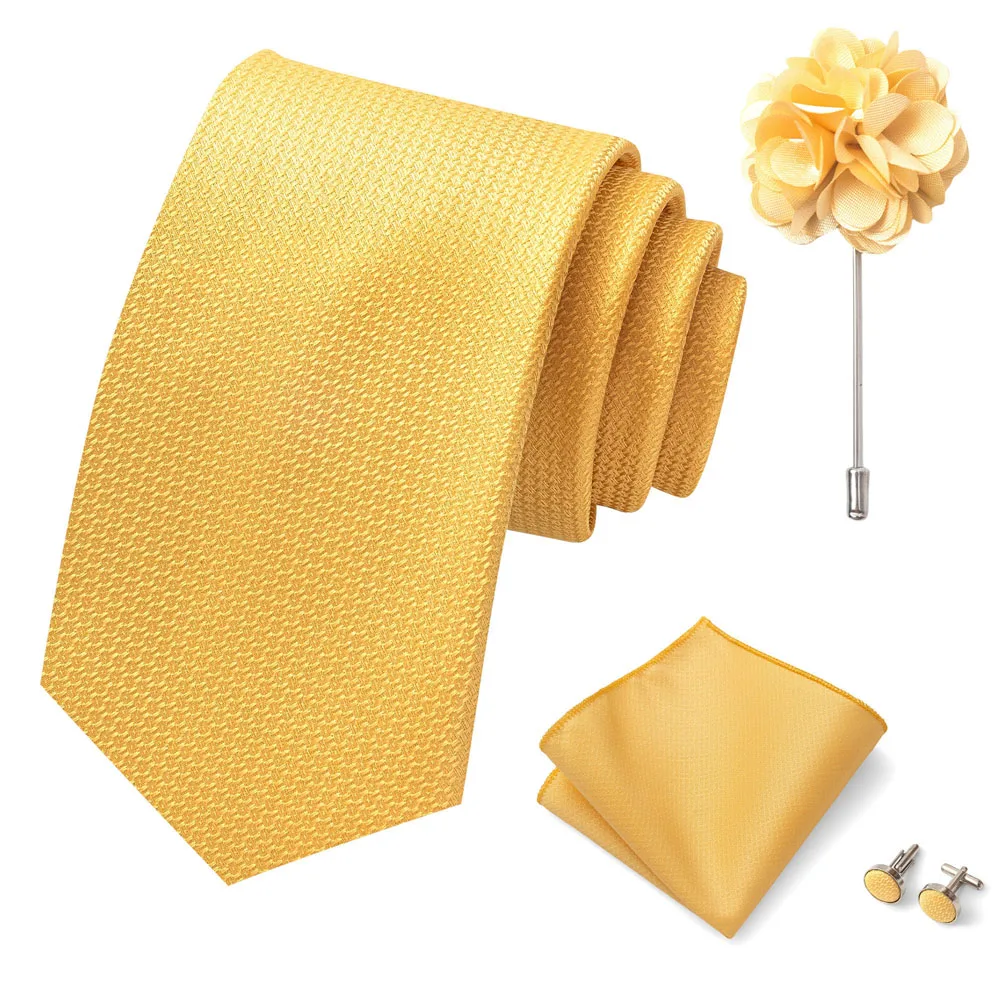 Großhandel Mode 8 cm Krawatte Taschentuch Manschettenknopf Pin Set Männer Krawatte Lila Paisley Anzug Zubehör Fit Hochzeit Geburtstag Geschenk – Detail 37