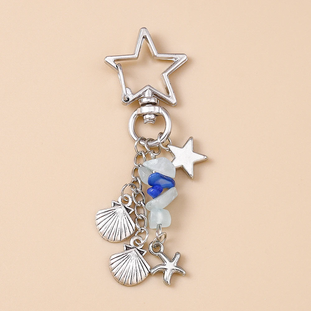 Fashion Flower Animal Keychain Love Heart Key Ring for Women Girls Handbag Pendants DIY Handmade Jewelry Gifts