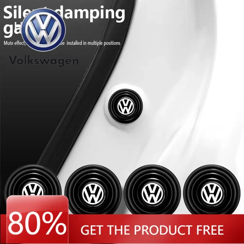 

Силиконовые наклейки-амортизаторы для дверей автомобилей Volkswagen: шумопоглощающие буферы для VW Golf, Polo, Passat, Tiguan, Touareg