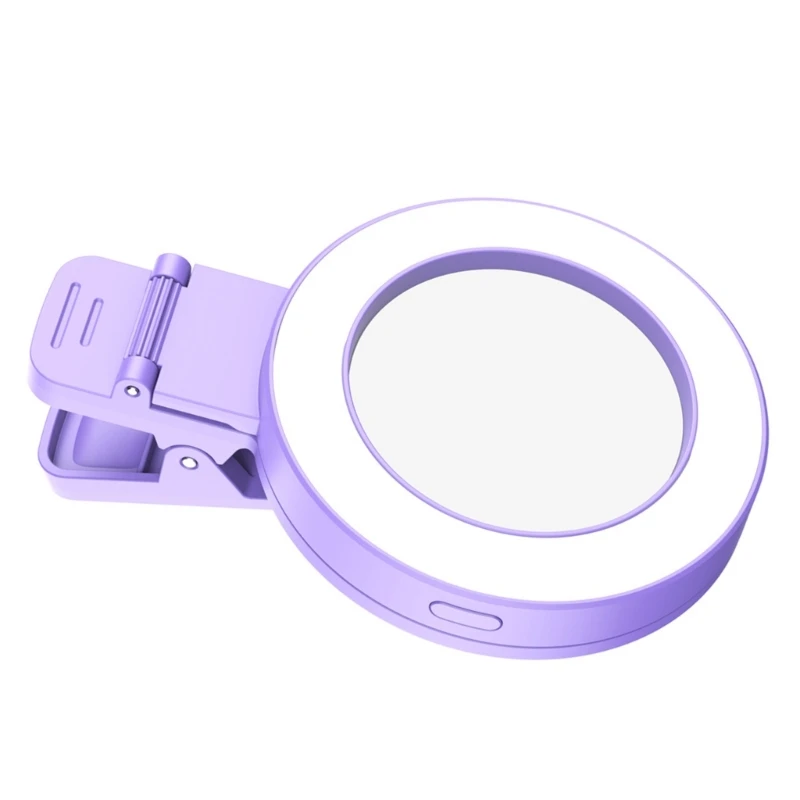 Selfie Rings Light with Build In Battery ABS & Silicone LED Selfie Lights Selfie Rings Light Simple Operate for Phone