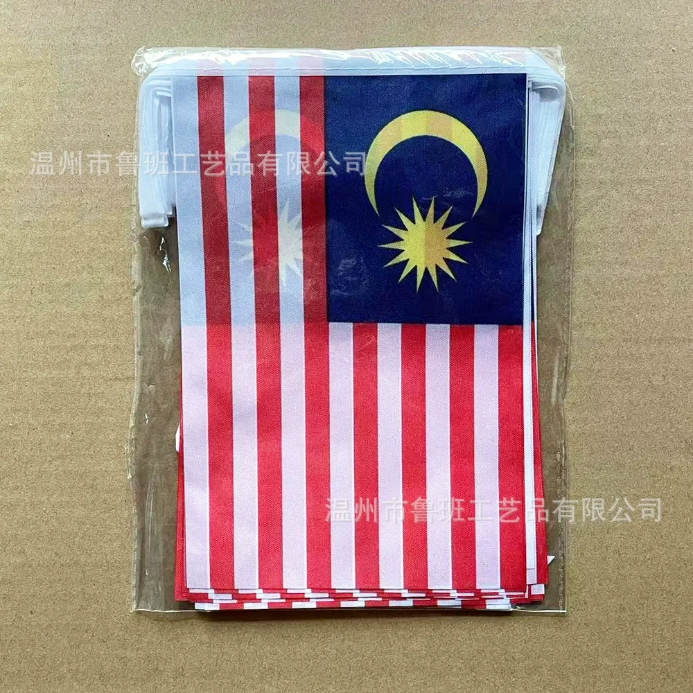 علم السماء ماليزيا الرايات أعلام 14x21 سنتيمتر 20 قطعة/الوحدة ماليزيا سلسلة أعلام راية ل مهرجان الطرف الديكور