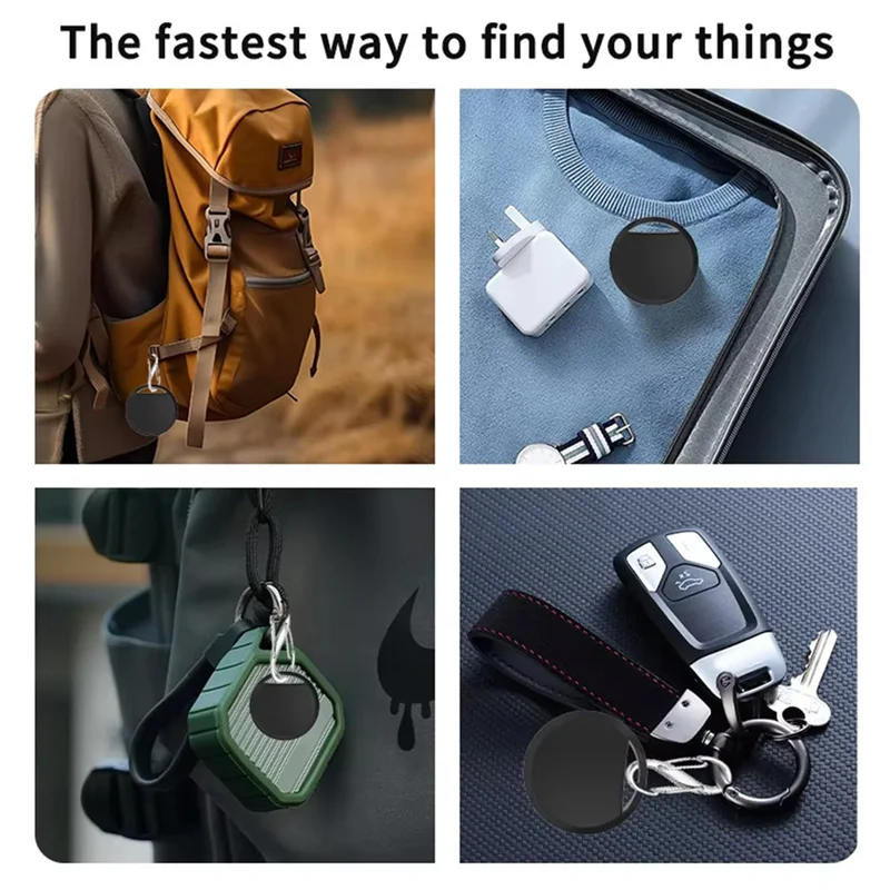 ABMF-Mini GPS Tracker System 5Pcs Set For Iphone Find My App Smart Bluetooth Locator Child Finder Anti-Loss Pet Collar Device