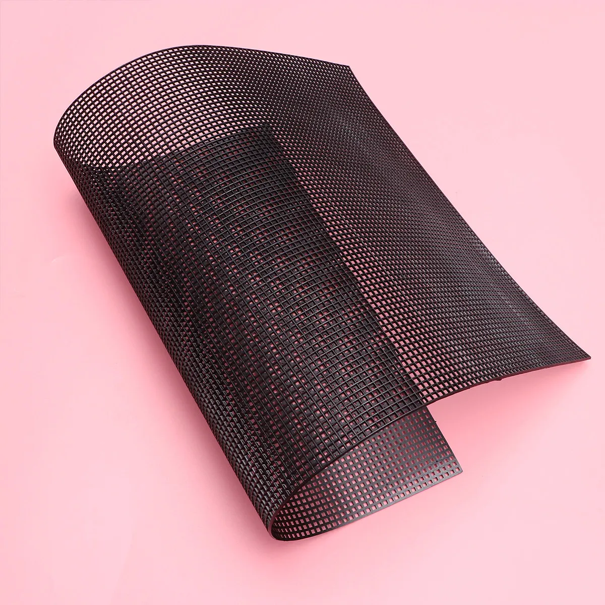 5Pcs Plastic Mesh Sheet DIY Mesh Grid Cuttable Multi-Purpose Handmade Basket Weaving Fish Tank Lining Board Supplies Black