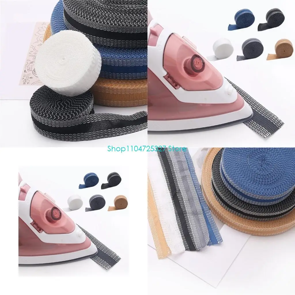 

D8KF 5 рулонов клейкой тканевой ленты, тесьма, утюг на подшивочной ленте, невидимая ремонтная лента 25 мм для регулировки длины