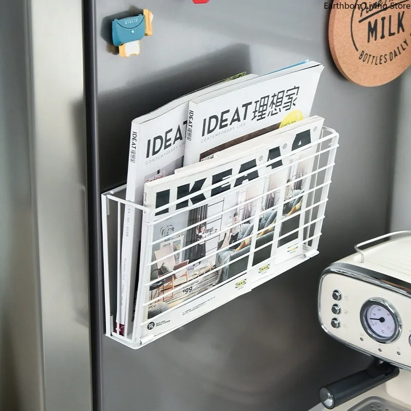 Universal Magnetic Magazine Racks Wall-mounted Folding Magazine Racks Drilling Required Office Furniture Das Magazin ZY40ZZJ
