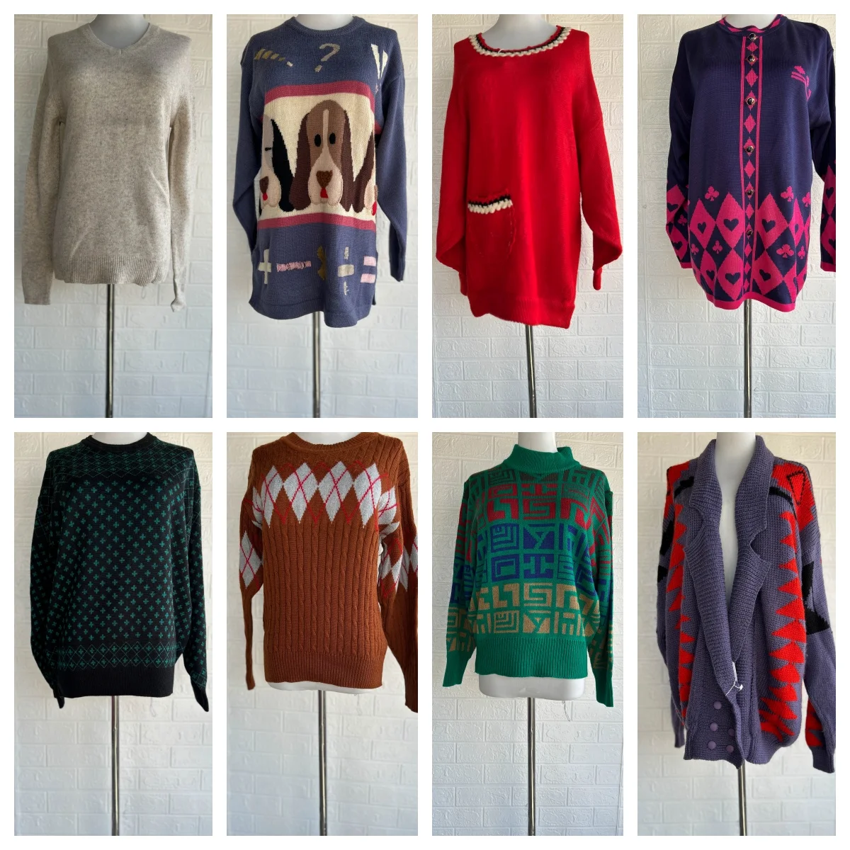 

Осень-зима Винтаж Ретро Твист Голова Скандинавская Лесная Система Трикотаж Длинный Свек круглый Ne Цельный Мультфильм Анимация