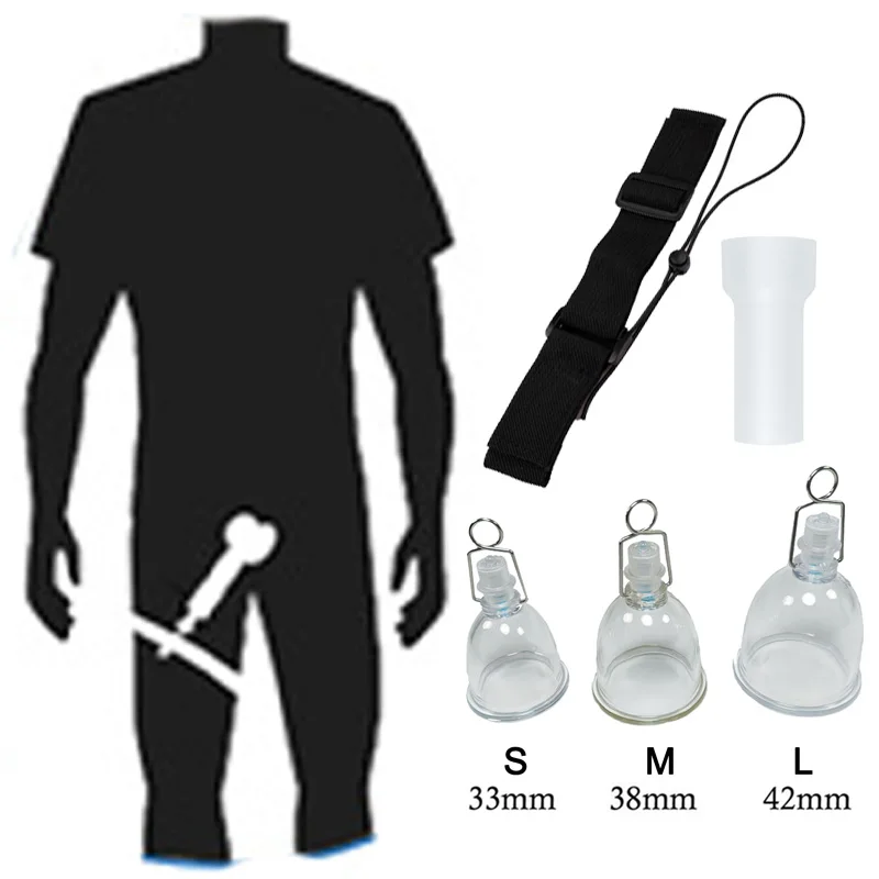 Accessories Penis Pump Extender Vacuum Cup Belt Sleeve Cover Replacement for Dick Enlarger Stretcher Sex Toys Male Masturbator