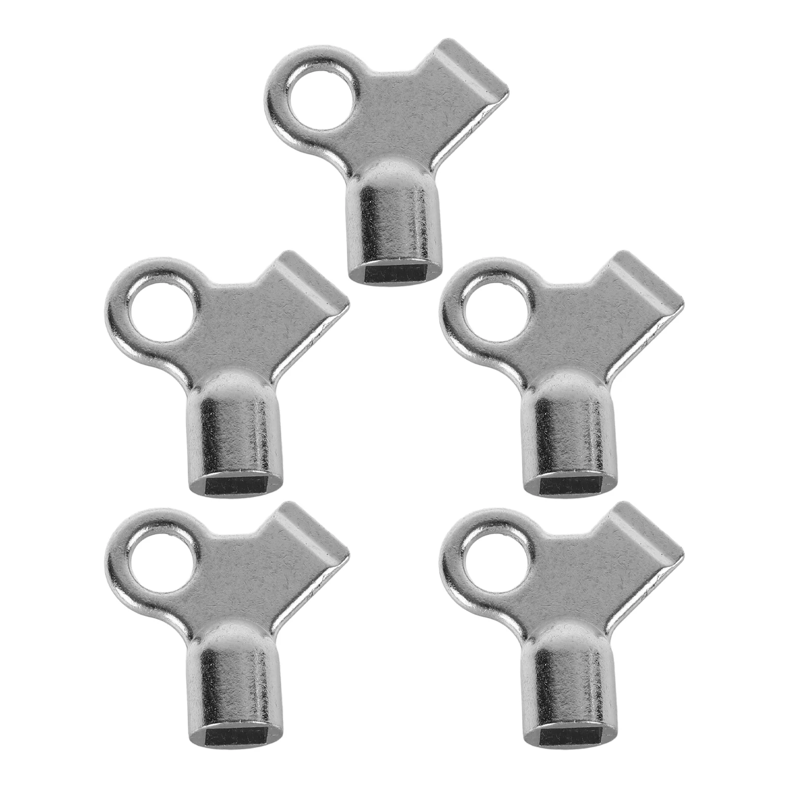 

5 Pcs Purge Valve Radiator Exhaust Keys Pipeline Air Plumbing Tool Utility Silver Vent