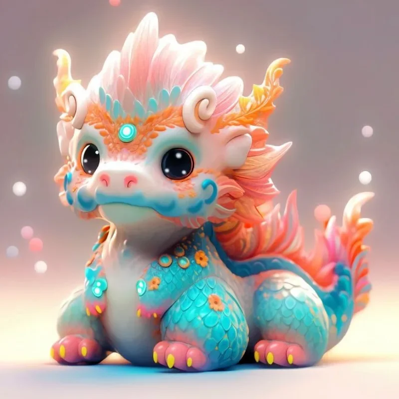 

Chinese Dragon New Year Decoration Mascot Decoration Office Desktop Decoration Japanese Healing Decoration Lucky