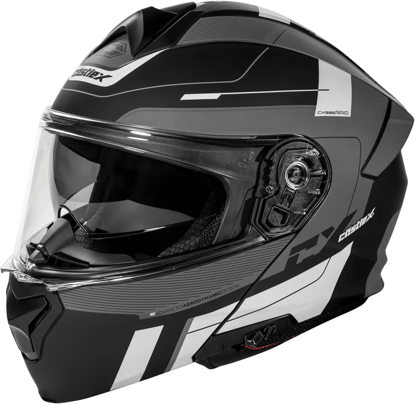 

CX935 Raid Modular Helmet in Matte Charcoal/Silver, Size XXXX-Large