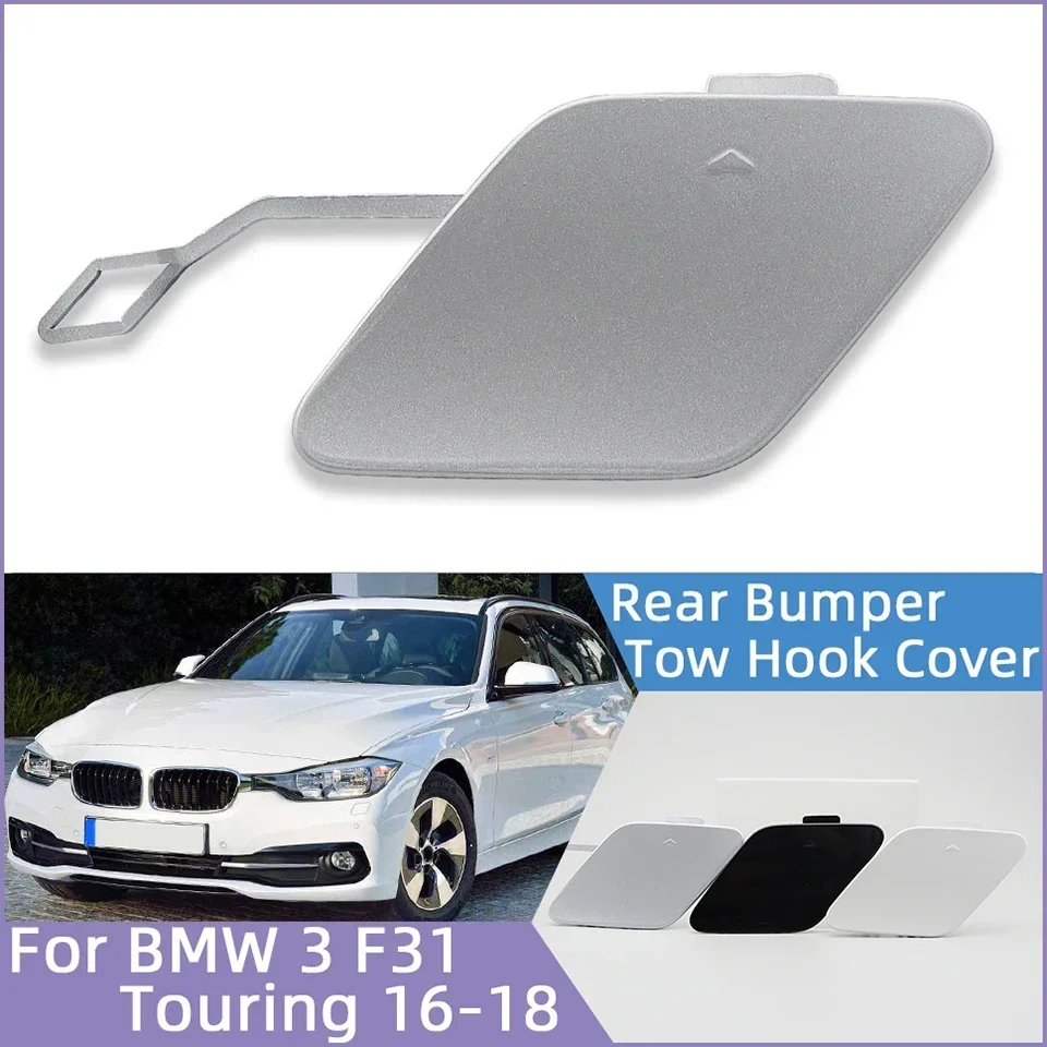 

Rear Bumper Towing Hook Eye Cover Lid For Bmw 2016 2017 2018 F31 Wagon Touring LCI 320 325 328 330 Hauling Trailer Cap Painted