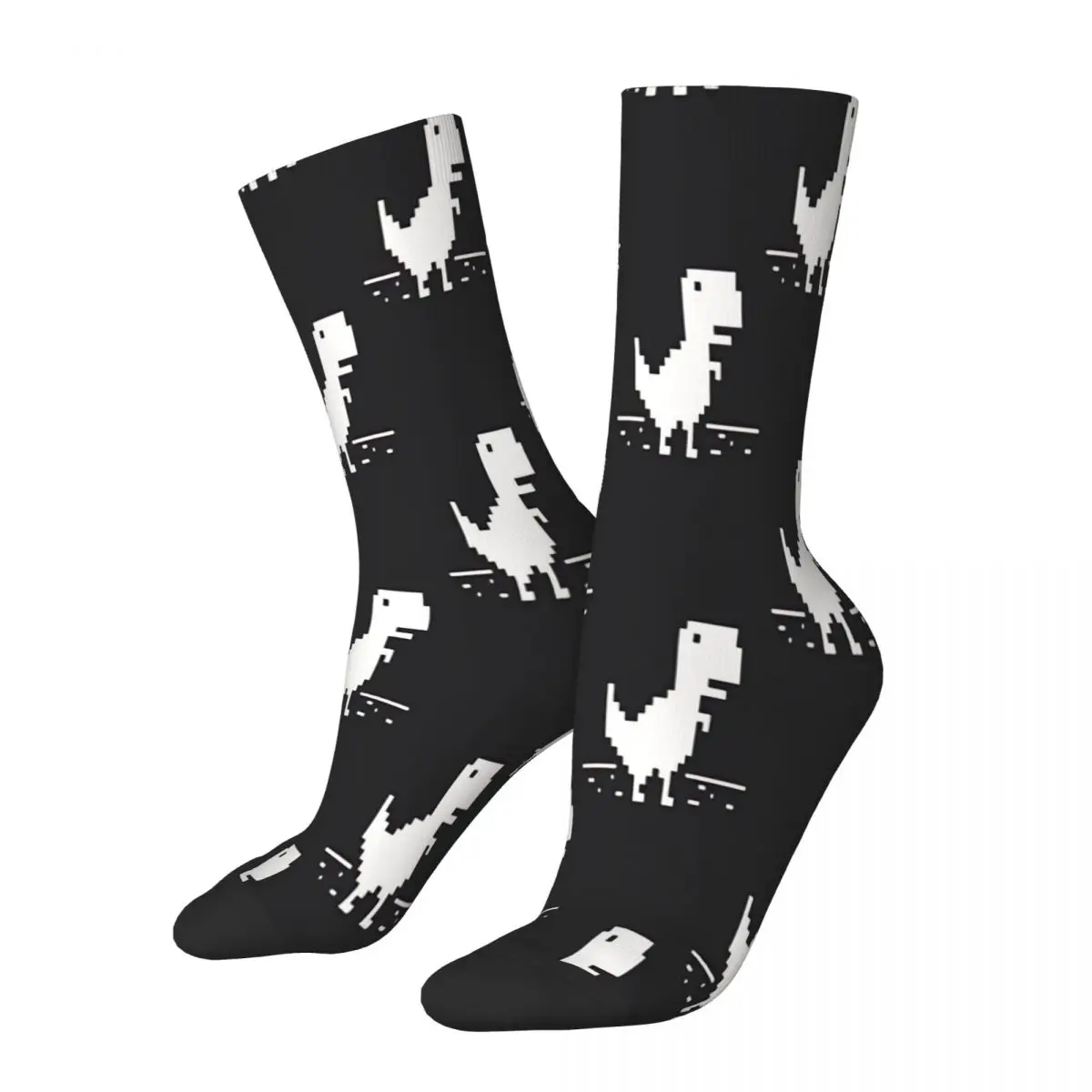 Chrome T Rex Dinosaur Socks Male Mens Women Autumn Stockings Harajuku