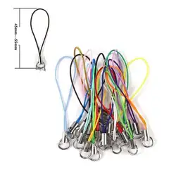 20/50/100Pcs Lanyard Lariat Strap Cords Lobster Clasp Rope Keychain Hooks Mobile Set Charms Keyring Pendant Key Ring Accessories