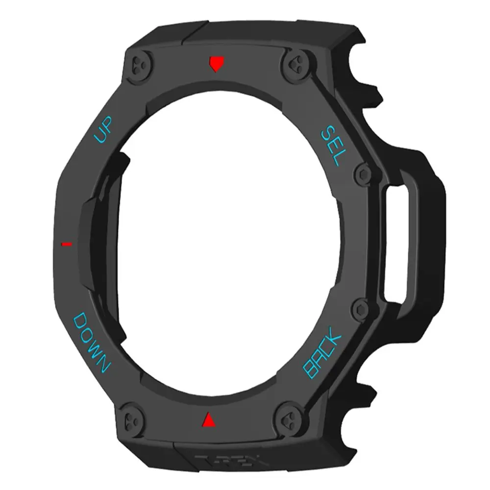 Custodia protettiva per PC con bordo rigido Accessori per smartwatch antigraffio Cover Shell Cornice protettiva per paraurti per Amazfit T-Rex 3