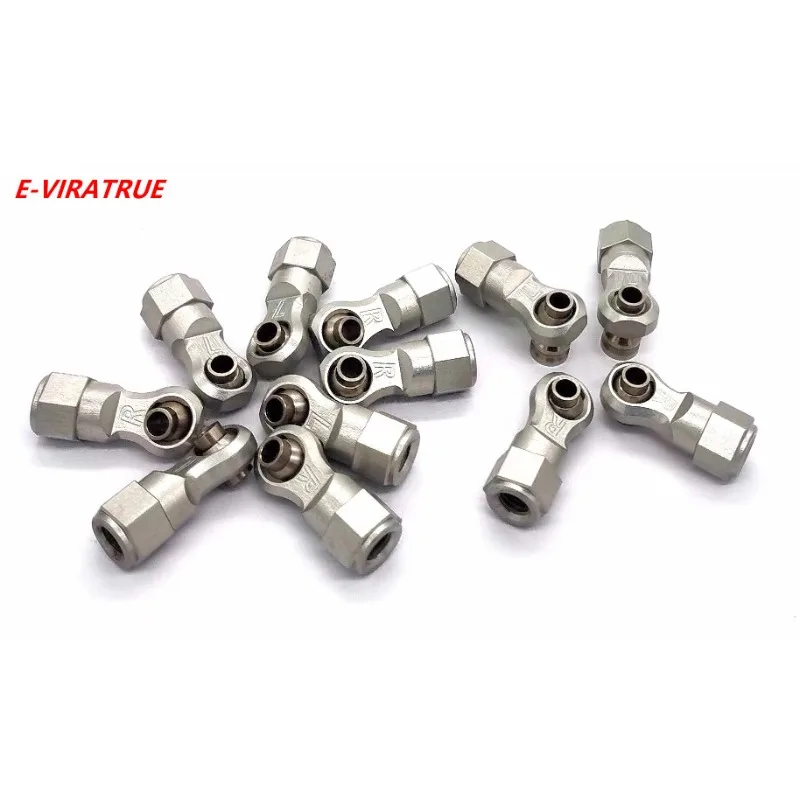 E-VIRATRUE 7075 Aluminum Adjustable Front&Rear Upper For Losi DBXL-E 2.0&GAS 1/5 Rod Ends 12pcs