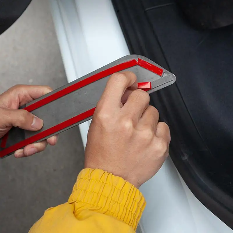 Bandes de Protection de Seuil de Voiture en Acier Inoxydable, Autocollant Anti-Rayures, pour Porte Avant et Arrière, Pédale de Bienvenue, Modèle Y/3, 2 Pièces