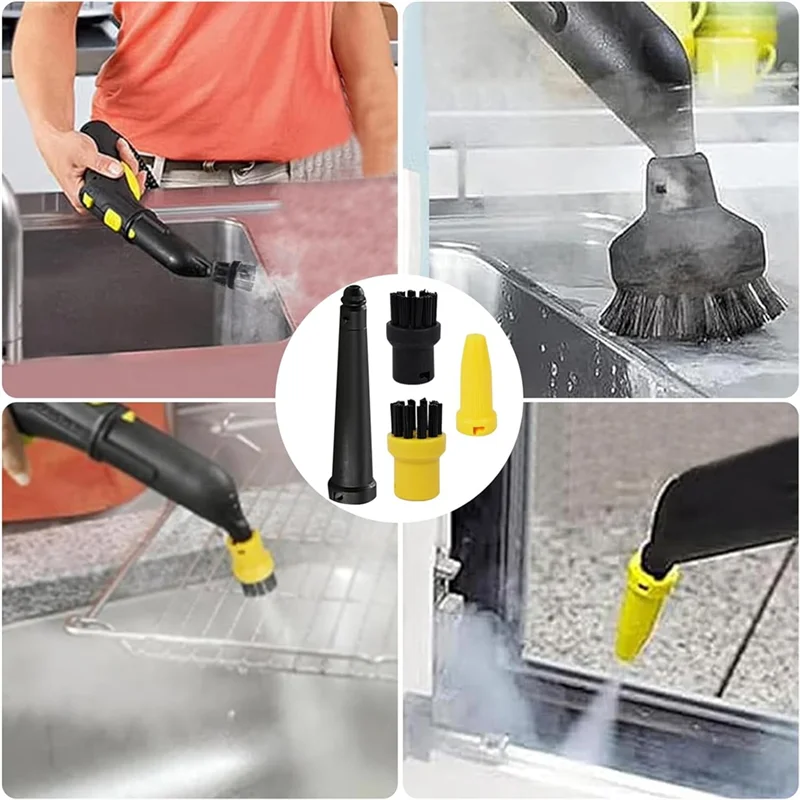 رائجة البيع مجموعة ملحقات منظف البخار ل Karcher SC1-SC5 CTK10 CTK20 ، مجموعة فرشاة مستديرة لملحقات منظف البخار Karcher