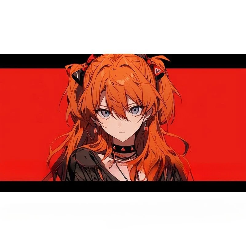 Evangelion del nuevo siglo: pintura autoadhesiva impermeable Asuka circundante, pegatinas decorativas para coche, pared, ordenador y equipaje