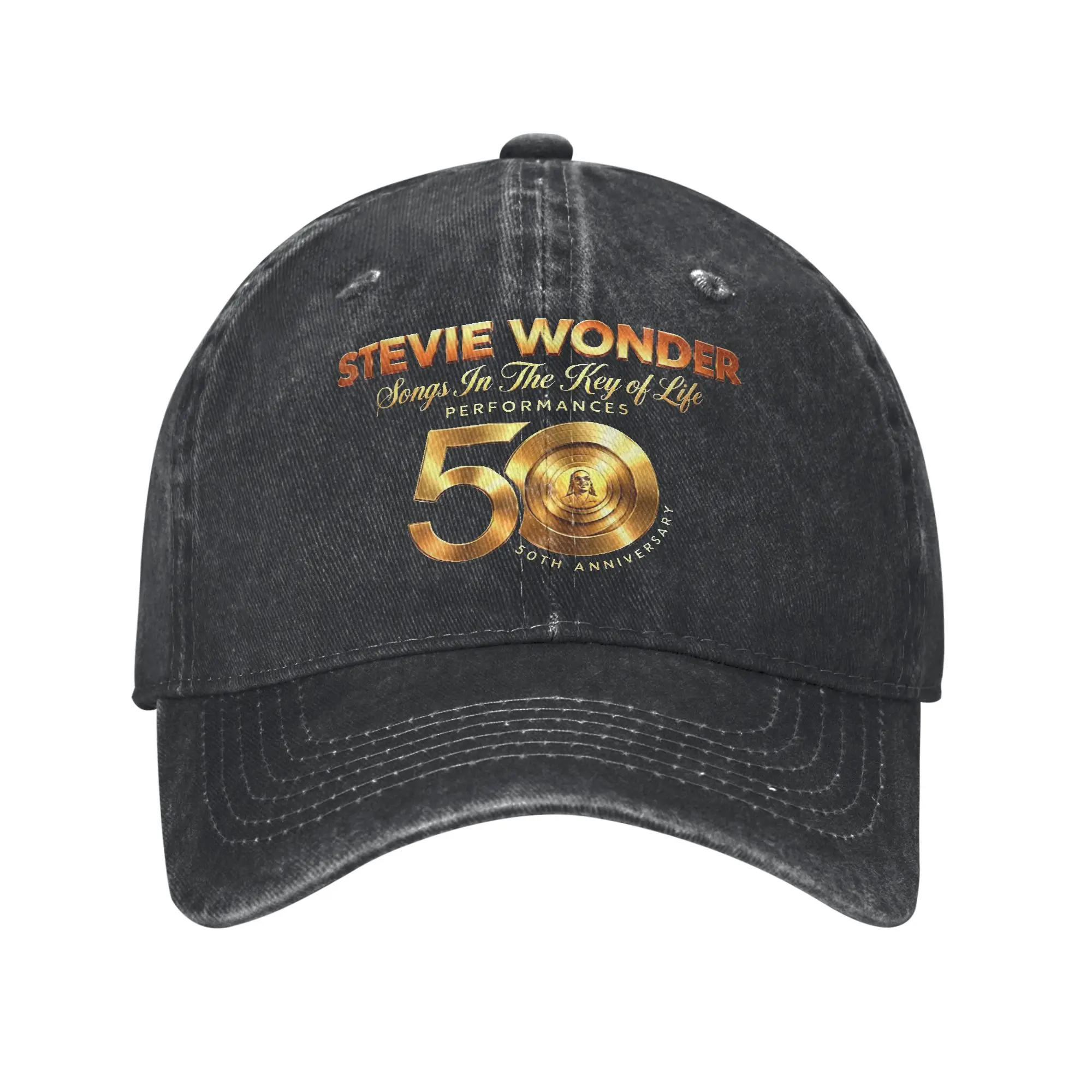 Men Women Stevie Wonder Songs in The Key of Life 50th Anniversary Tour  Caps Outfits Baseball Cap Classic  Trucker Hats