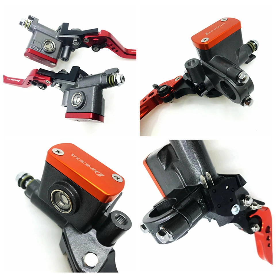 DIHODA Multicolor 1 pair Universal motorcycle master cylinder lever brake hydraulic clutch pump for honda Yamaha Kawasaki Suzuki