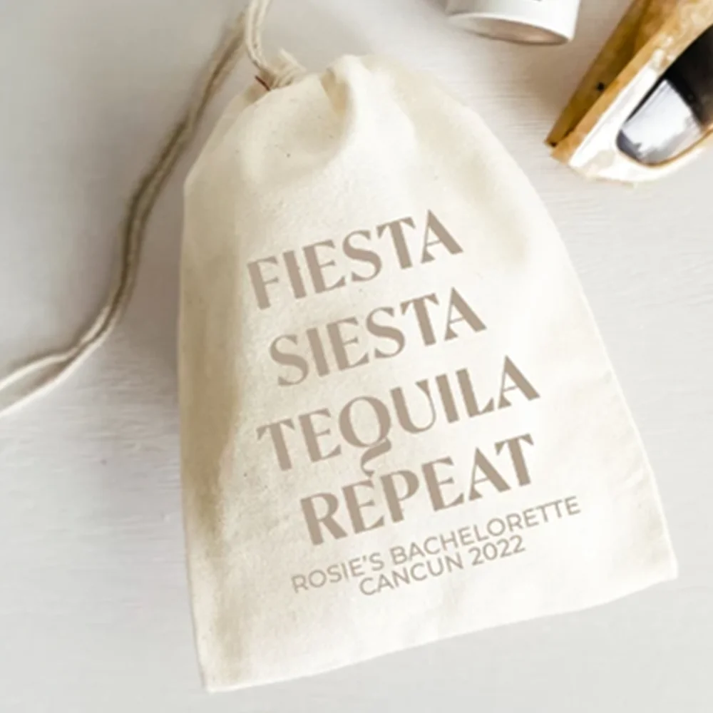 

25PCS Fiesta Siesta Tequila Repeat-Bachelorette Party-Hangover Kit Bags - Hangover Recovery Kit-Custom Gift-Mexico Survival Kit